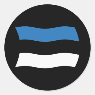 Autocollant du drapeau de l'Estonie