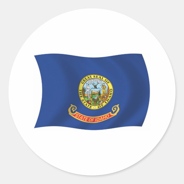 Autocollant du drapeau de l'Idaho (Devant)
