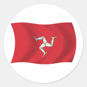 Autocollant du drapeau de l'île de Man