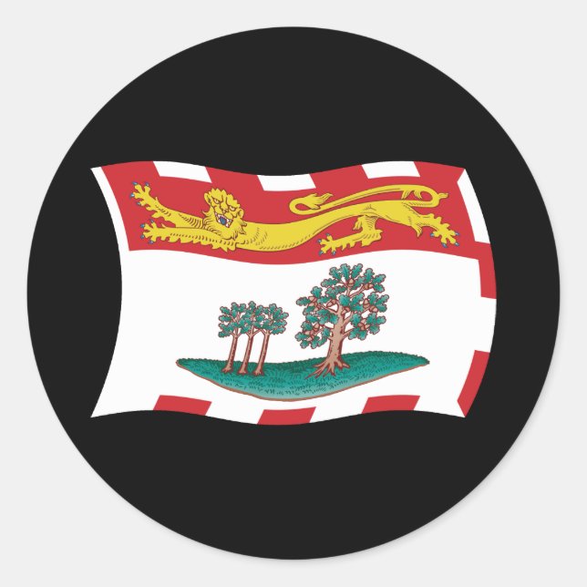 Autocollant du drapeau de l'Île-du-Prince-Édouard (Devant)