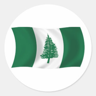 Autocollant du drapeau de l'île Norfolk
