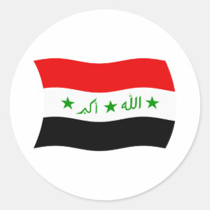 Autocollant du drapeau de l'Irak