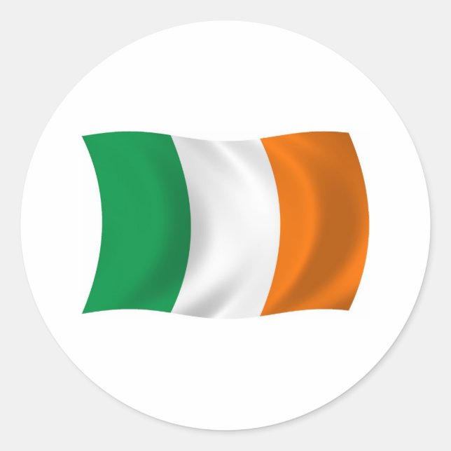 Autocollant du drapeau de l'Irlande (Devant)