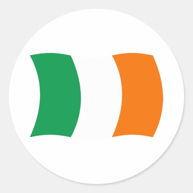 Autocollant du drapeau de l'Irlande (Devant)