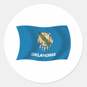 Autocollant du drapeau de l'Oklahoma