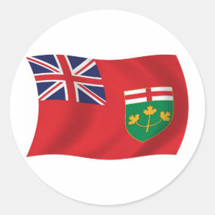 Autocollant du drapeau de l'Ontario