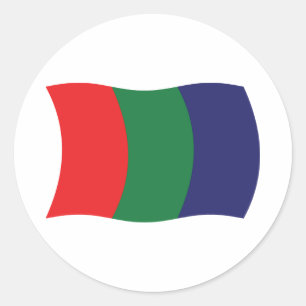 Autocollant du drapeau de Mars