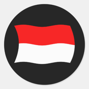 Autocollant du drapeau de Monaco