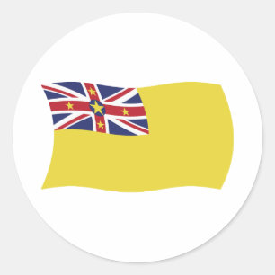 Autocollant du drapeau de Nioué