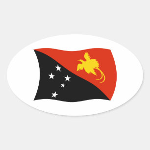 Autocollant du drapeau de Papouasie-Nouvelle-Guiné