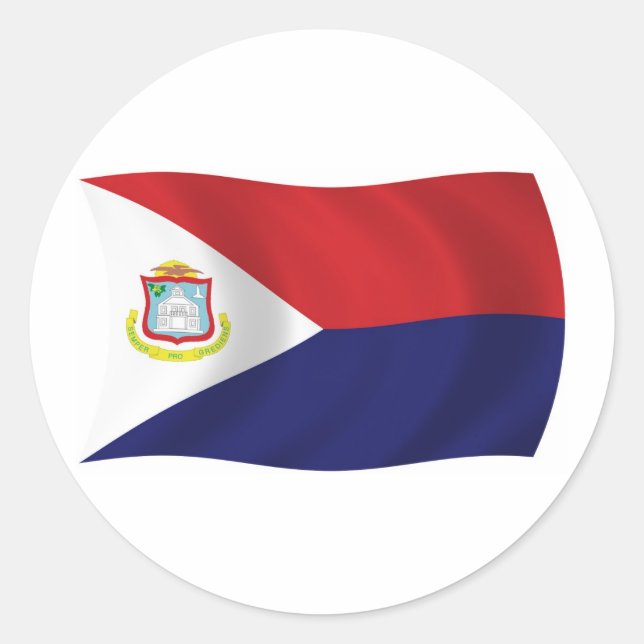 Autocollant du drapeau de Saint-Martin (Devant)