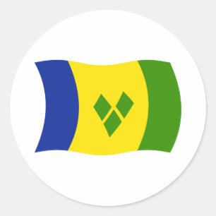 Autocollant du drapeau de Saint-Vincent-et-les-Gre