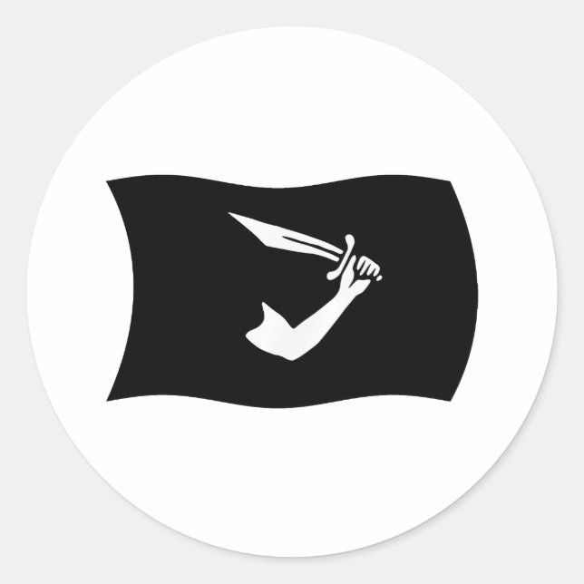 Autocollant du drapeau de Thomas Tew (Devant)