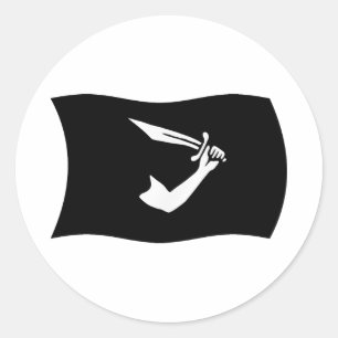 Autocollant du drapeau de Thomas Tew