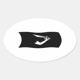 Autocollant du drapeau de Thomas Tew