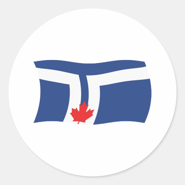 Autocollant du drapeau de Toronto (Devant)