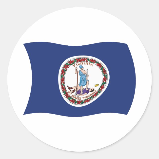 Autocollant du drapeau de Virginie (Devant)