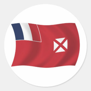Autocollant du drapeau de Wallis-et-Futuna