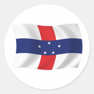 Autocollant du drapeau des Antilles néerlandaises