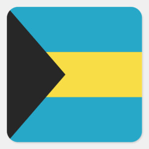 Autocollant du drapeau des Bahamas