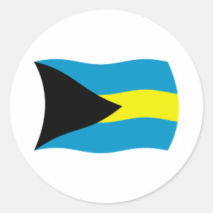 Autocollant du drapeau des Bahamas