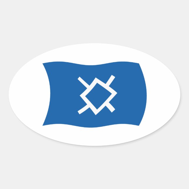 Autocollant du drapeau des Cheyennes du Nord (Devant)