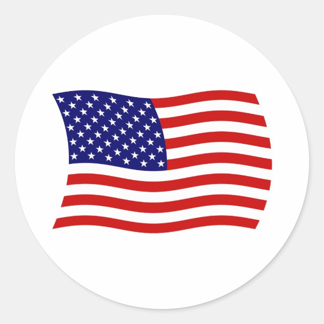 Autocollant du drapeau des États-Unis d'Amérique (Devant)