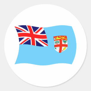 Autocollant du drapeau des Fidji