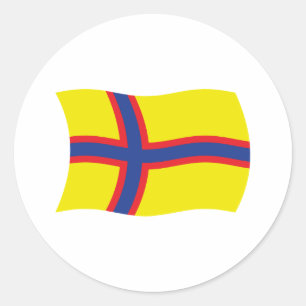 Autocollant du drapeau des Finnois d'Ingrie