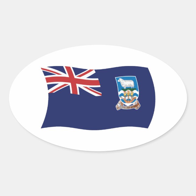 Autocollant du drapeau des îles Malouines (Devant)