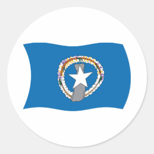 Autocollant du drapeau des Îles Mariannes du Nord