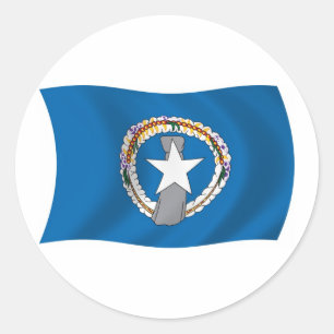Autocollant du drapeau des Îles Mariannes du Nord