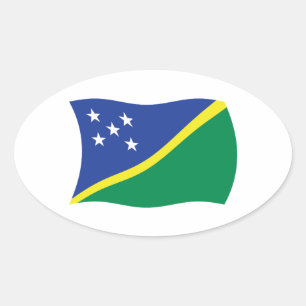 Autocollant du drapeau des Îles Salomon