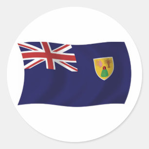Autocollant du drapeau des îles Turques-et-Caïques