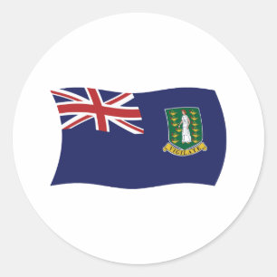 Autocollant du drapeau des îles Vierges britanniqu