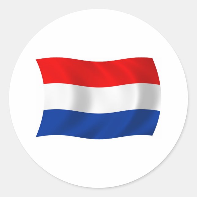 Autocollant du drapeau des Pays-Bas (Devant)