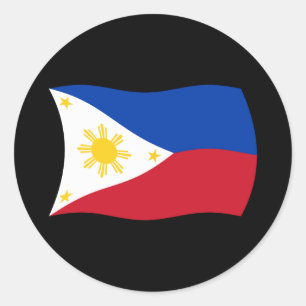 Autocollant du drapeau des Philippines