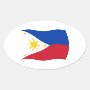Autocollant du drapeau des Philippines