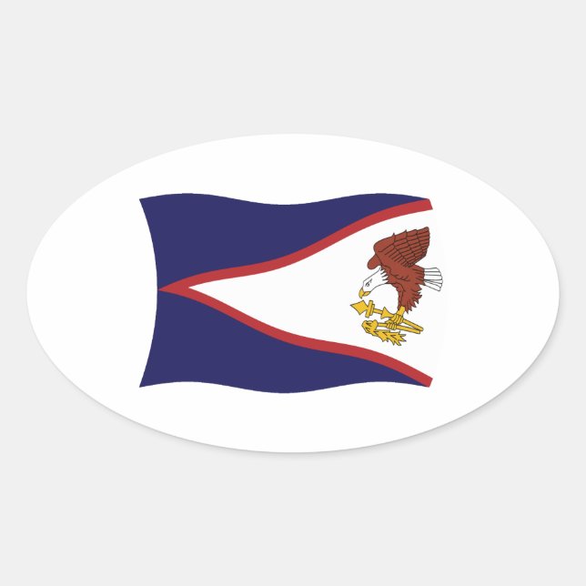 Autocollant du drapeau des Samoa américaines (Devant)