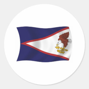 Autocollant du drapeau des Samoa américaines