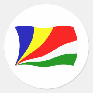 Autocollant du drapeau des Seychelles