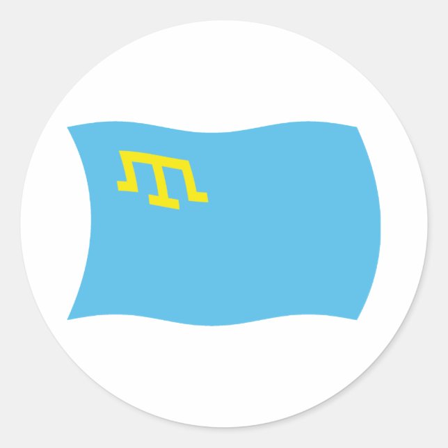 Autocollant du drapeau des Tatars de Crimée (Devant)