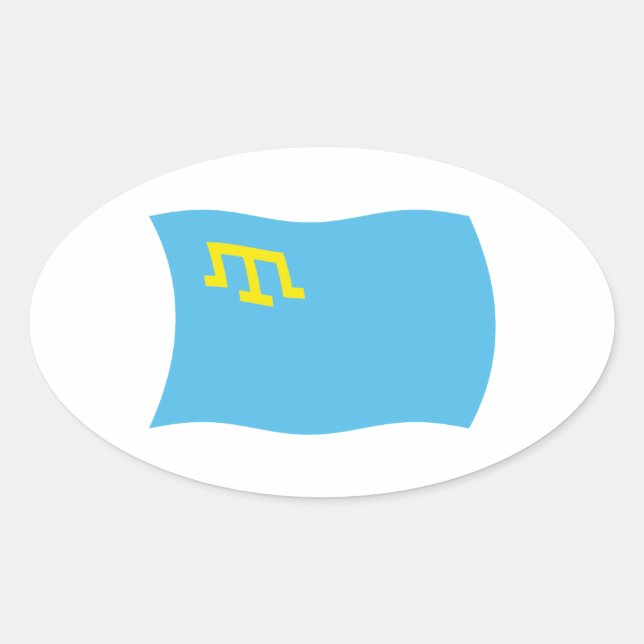 Autocollant du drapeau des Tatars de Crimée (Devant)