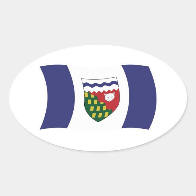 Autocollant du drapeau des Territoires du Nord-Oue (Devant)