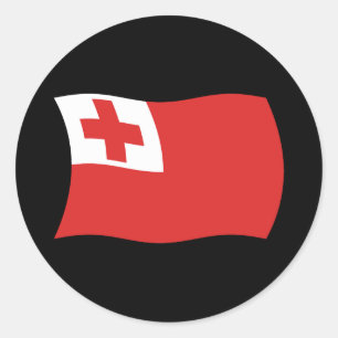 Autocollant du drapeau des Tonga