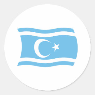Autocollant du drapeau des Turkmènes irakiens