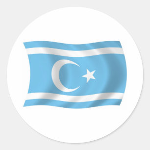 Autocollant du drapeau des Turkmènes irakiens