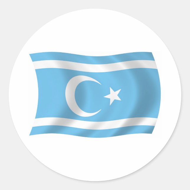 Autocollant du drapeau des Turkmènes irakiens (Devant)
