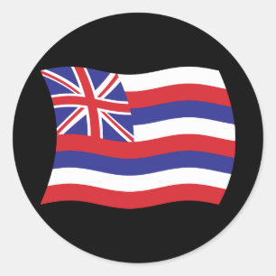Autocollant du drapeau d'Hawaii