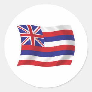 Autocollant du drapeau d'Hawaii